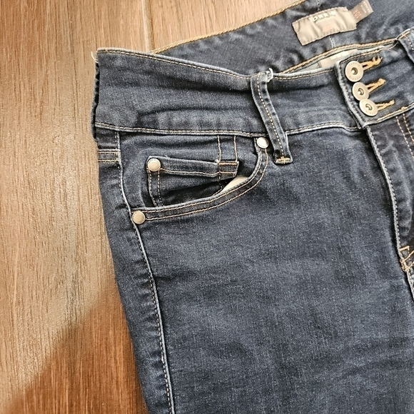 Torrid Button Fly Dark Wash Denim Blue High Waisted Jegging 10R Rinse Jeans - Picture 3 of 12